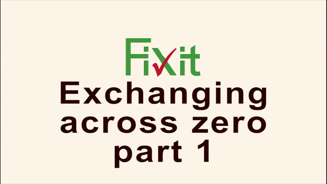 Mistakes in subtraction: Exchanging Across Zero (Part 1)