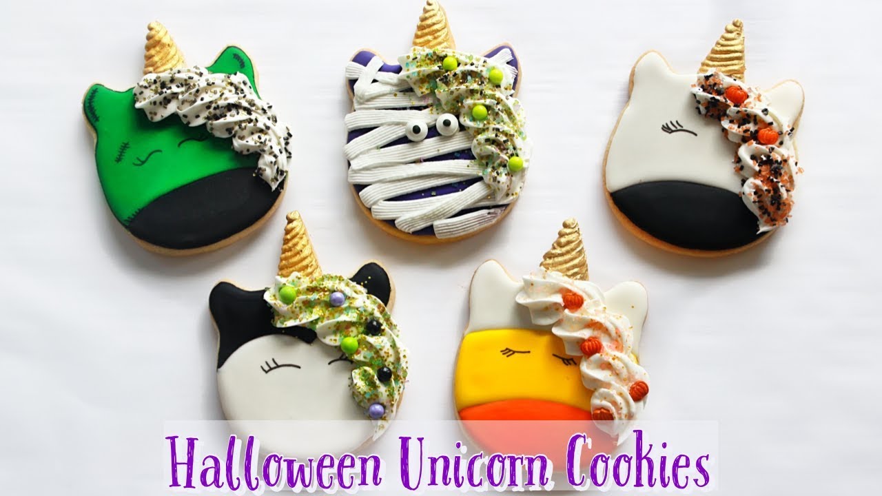 Halloween Unicorn Cookies