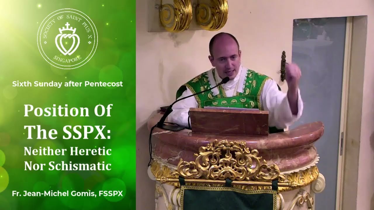 Position Of The SSPX: Neither Heretic Nor Schismatic - Sermon by Fr Gomis (30 Jun 2024)