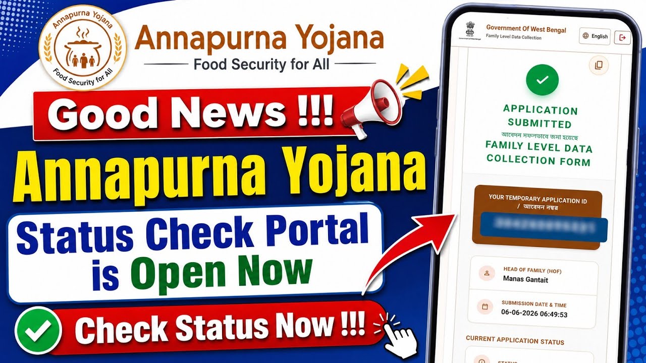 Annapurna Yojana New Status Check Process | Annapurna Yojana Access Citizen Portal is Open Now