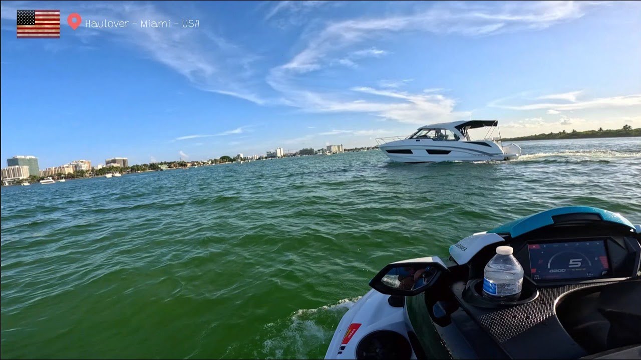 PASSEIO SENSACIONAL DE JETSKI EM HAULOVER BEACH - MIAMI USA