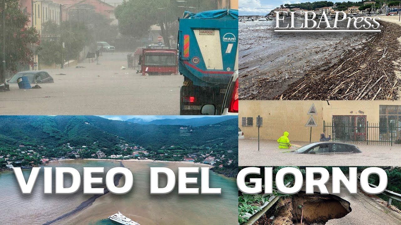 Nubifragio sull'Elba, danni e allagamenti in tutta l’isola