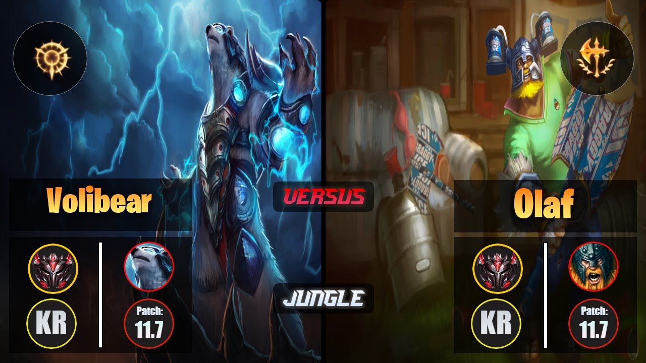 GrandMaster VOLIBEAR [Press the Attack] (Jungle) VS  OLAF - Grandmaster KR Patch 11.7