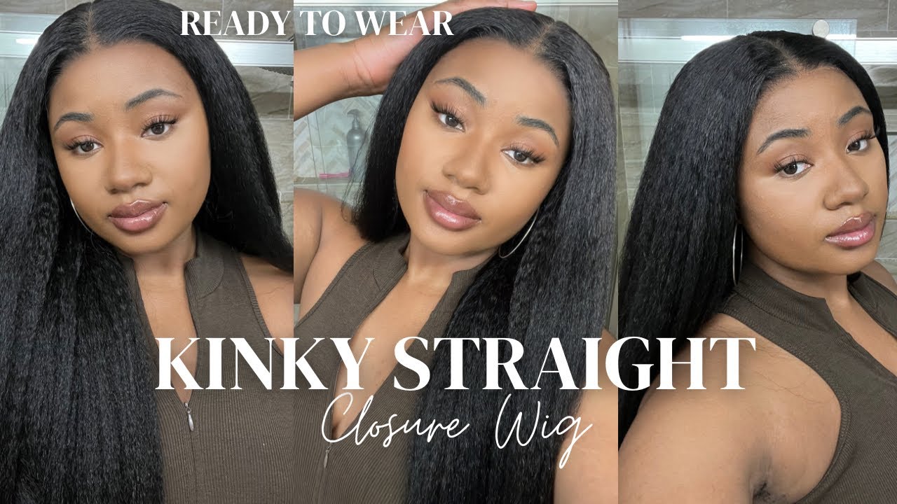 READY TO WEAR OUT THE BOX! | Kinky Straight 5x5 Closure Wig | Alipearl