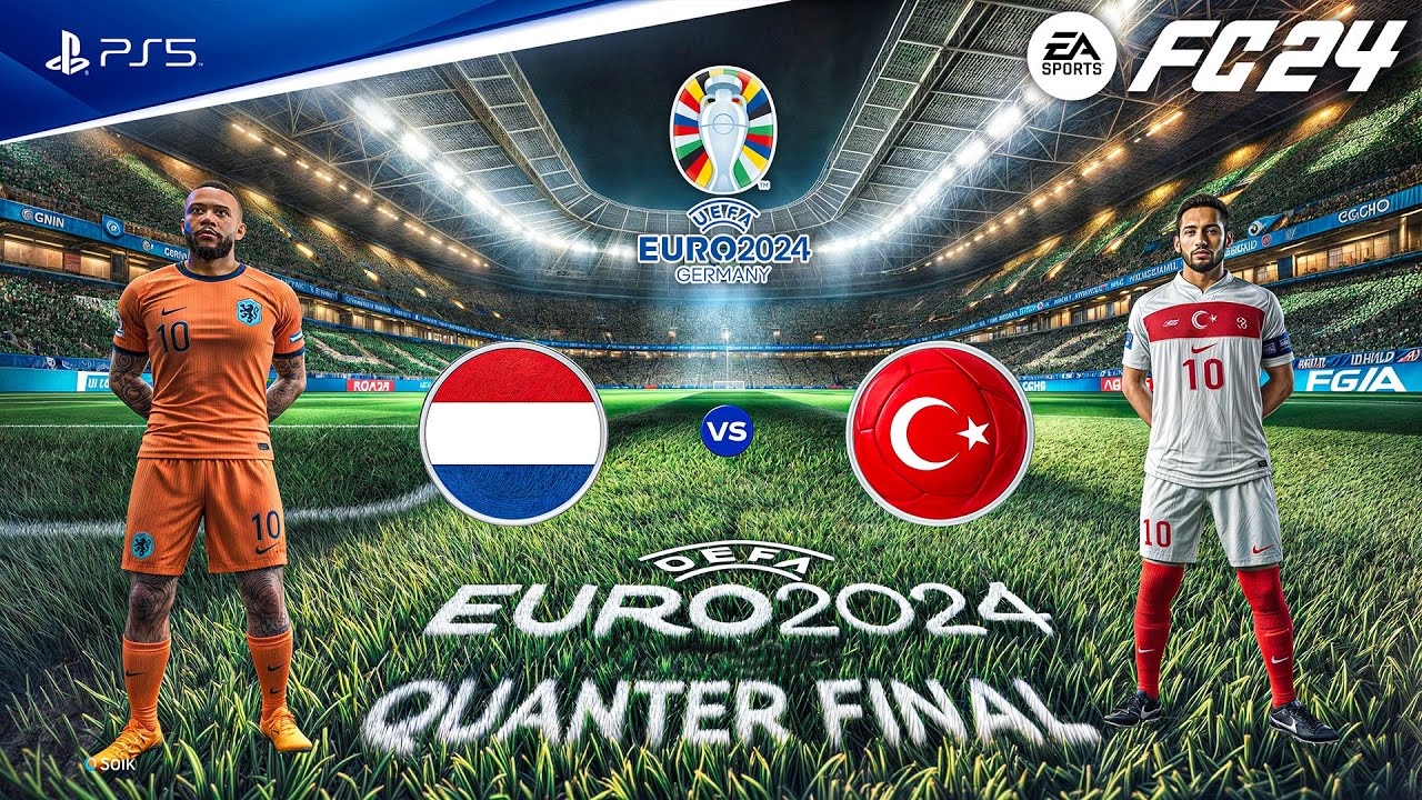 FC 24 - Netherlands vs. Turkey | UEFA EURO 2024 Quarter Final | PS5™ [4K60]