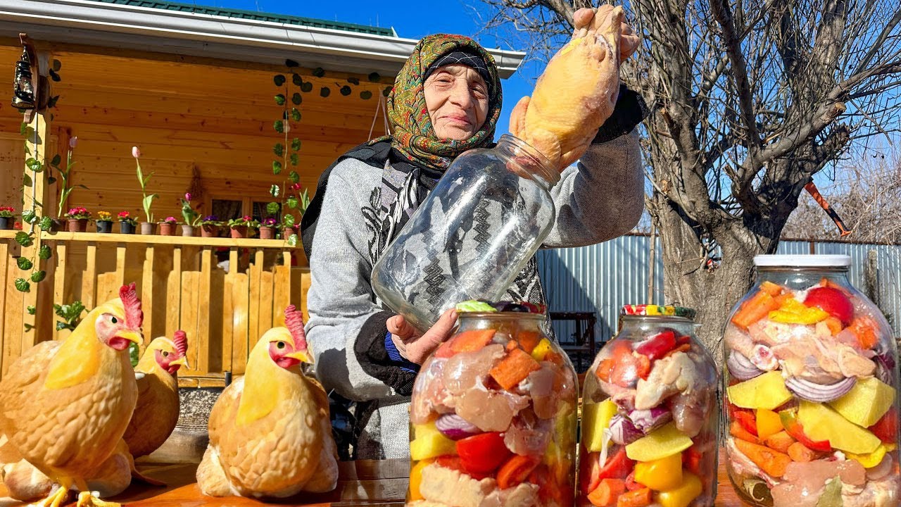 Курица с овощами в стеклянной банке &ndash; невероятно вкусный рецепт хранения!