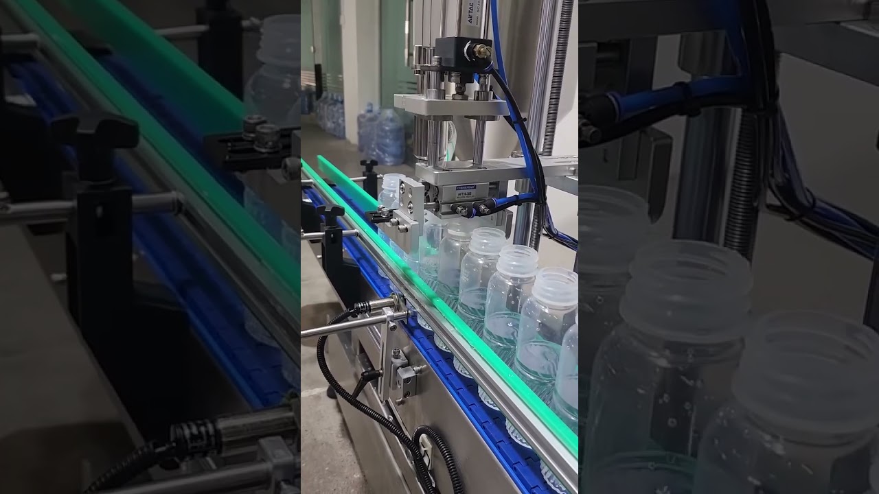 Compact Desktop Fully Automatic Single head Rotary Pump Filling Machine for Fluid Liquid Filling