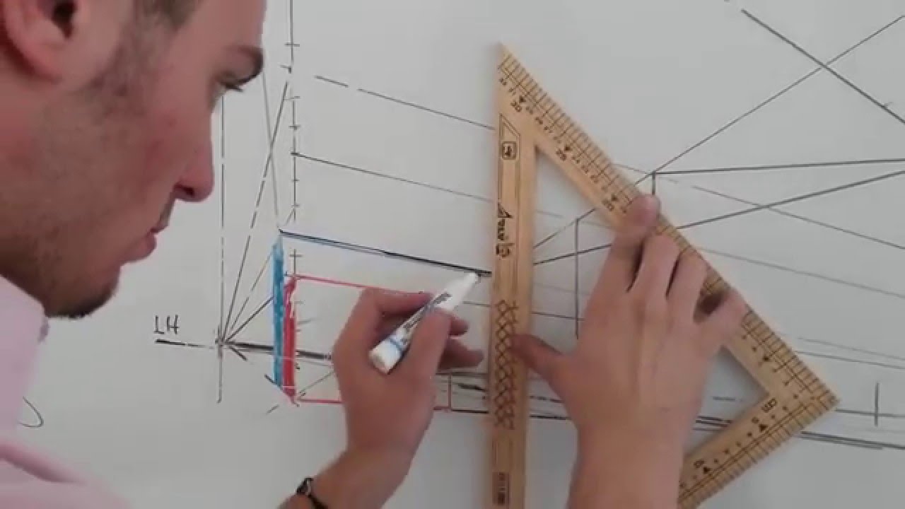 Perspectiva, Metodo Diagonales a 45