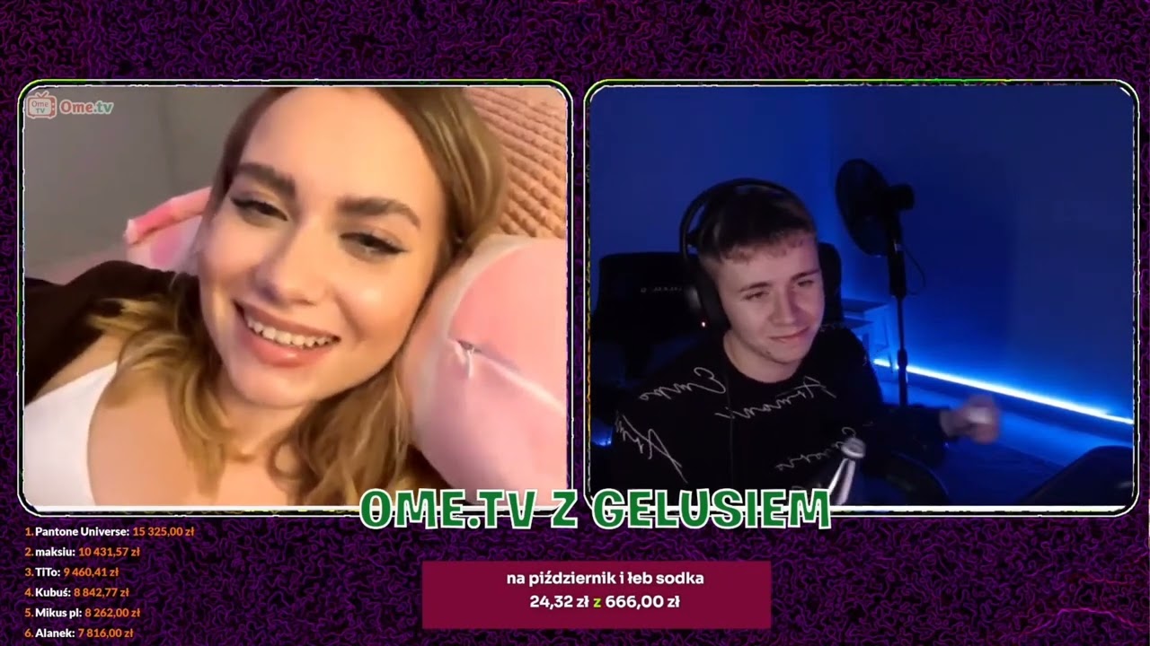 GELUŚ ROZMAWIA Z KULTURALNĄ I MIŁĄ DZIEWCZYNĄ NA OME.TV #geluś