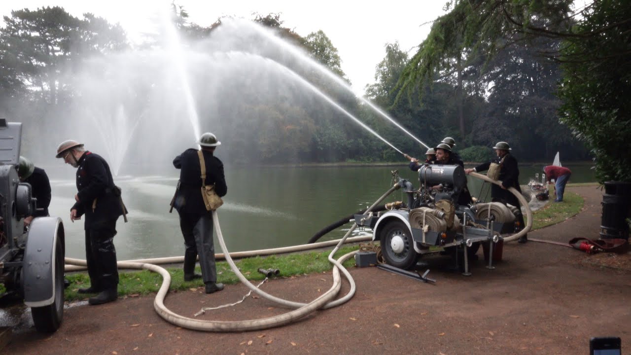 WW2 Fire Brigade in action