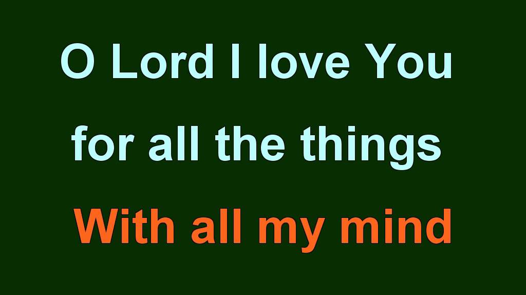 YOU SHALL LOVE THE LORD Q