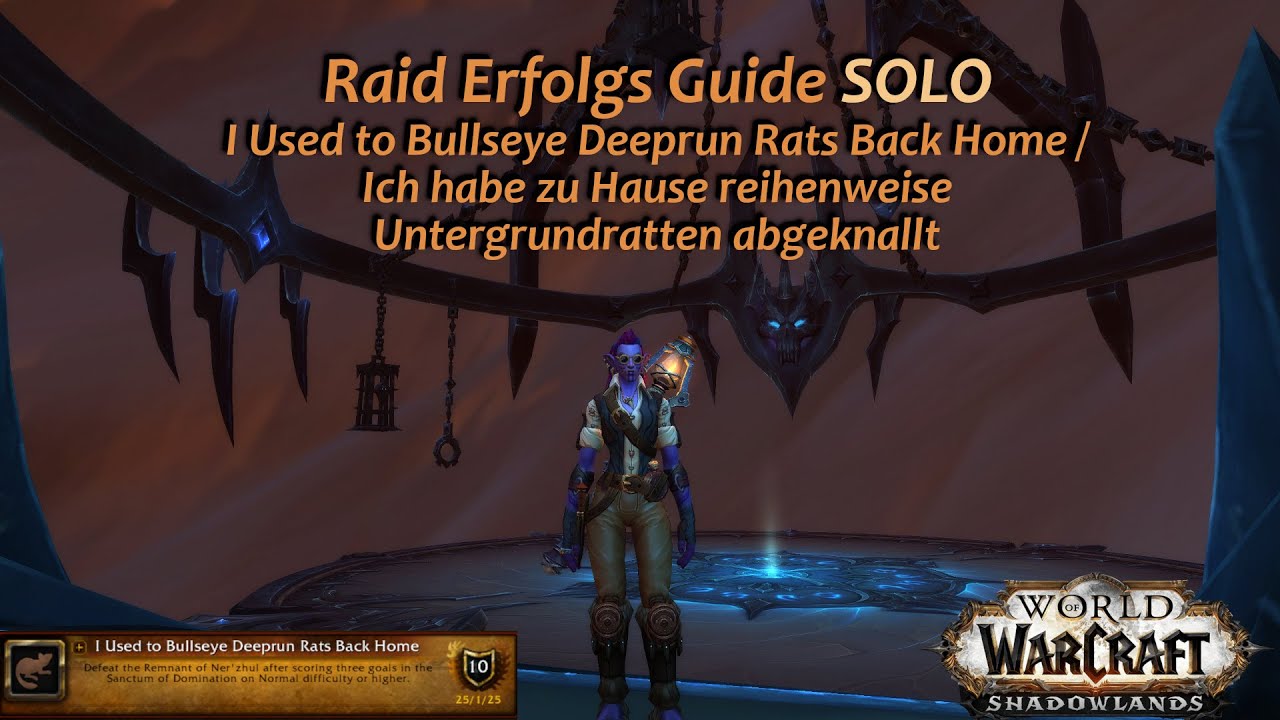 Raid Erfolgs Guide - I Used to Bullseye Deeprun Rats Back Home
