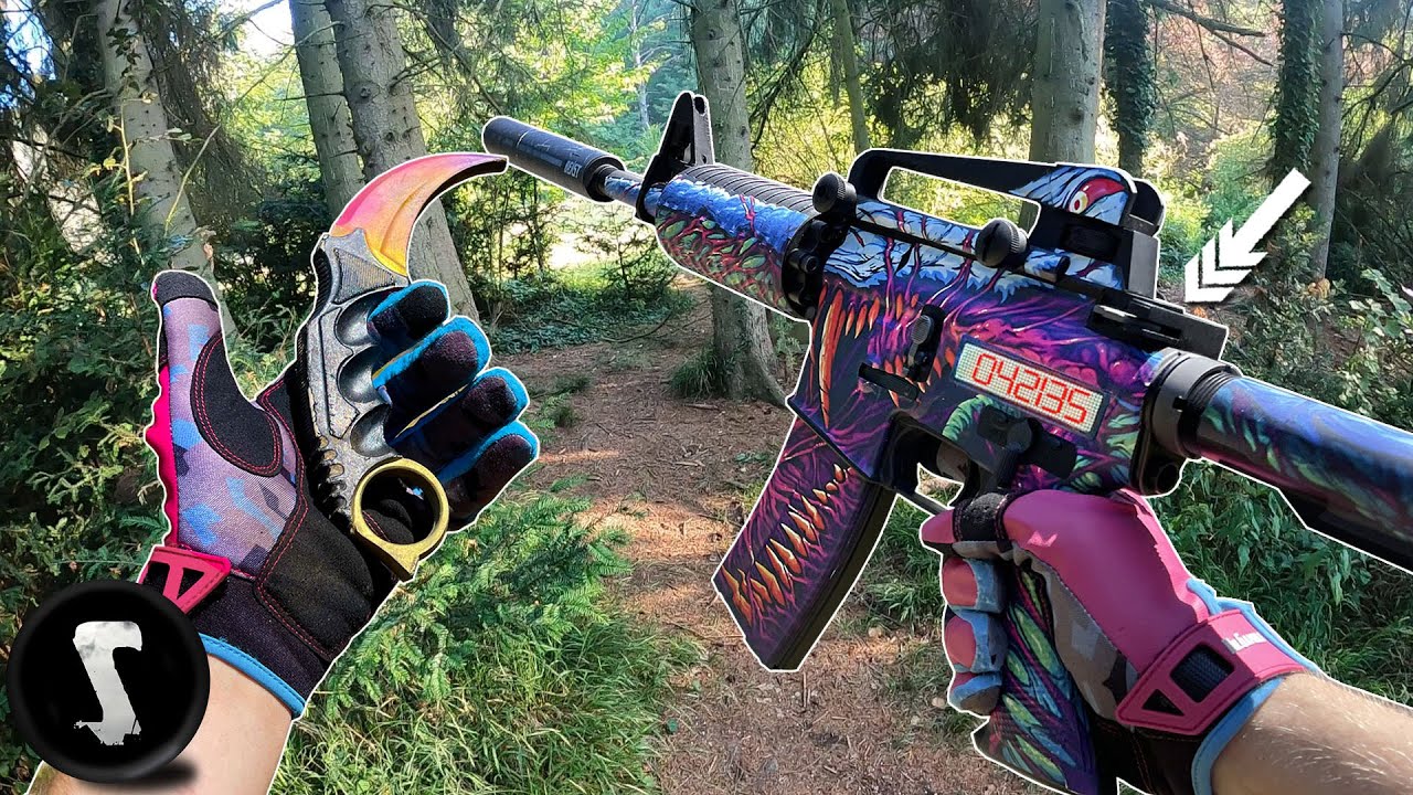 Уничтожайте игроков страйкбола одним касанием с помощью настоящего M4 Hyperbeast из CS:GO