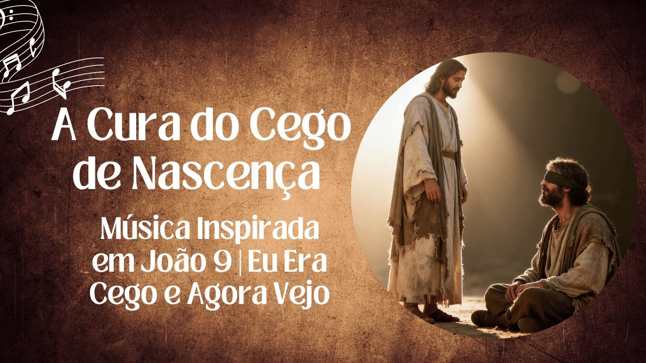 A Cura do Cego de Nascença | Música Inspirada em João 9 | Eu Era Cego e Agora Vejo