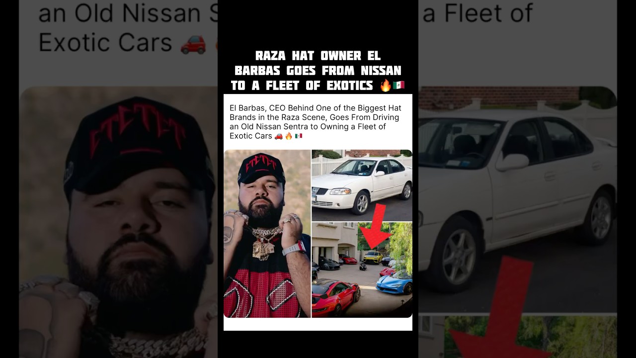 Шляпа El Barbas Hat переходит из Nissan в парк экзотических автомобилей 🔥 #шорты #elbarbashats #f...