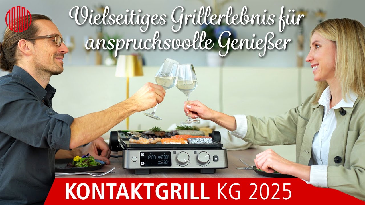 ROMMELSBACHER Kontaktgrill 🍔🌭 Vielseitiges Grillerlebnis für anspruchsvolle Genießer 🍖 KG 2025