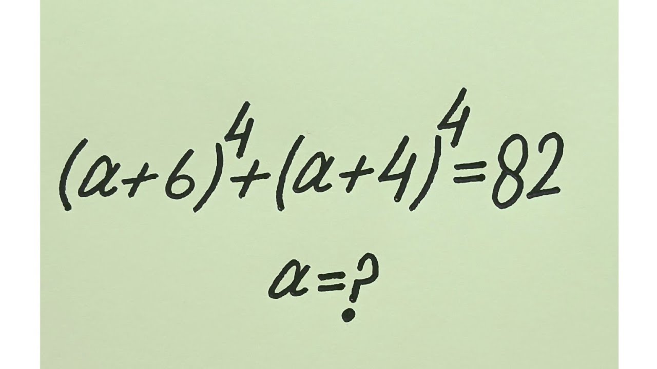 France | Nice Algebra Question | a=? | Sof International Mathematics Olympiad 