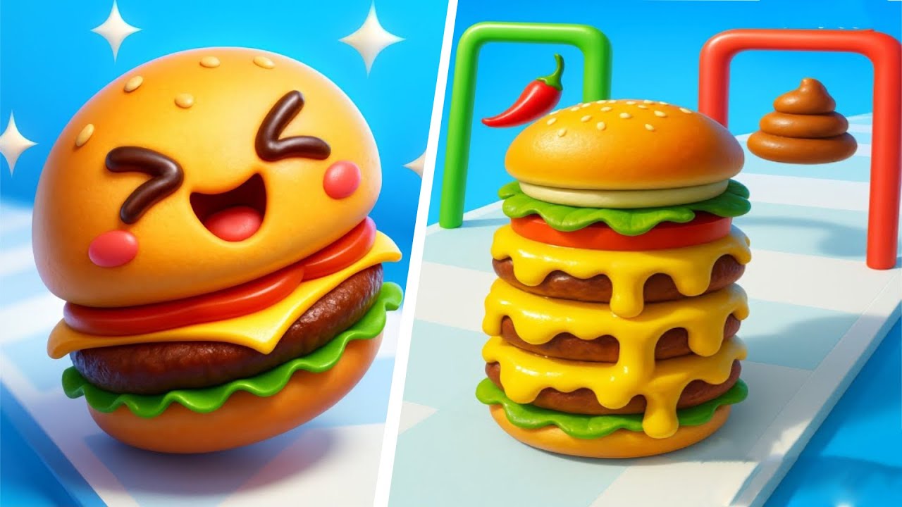 Food Run 🆚 Burger Master🌻🧿🌺🌈Max Levels Walkthrough Android IOS Update Gameplay70468