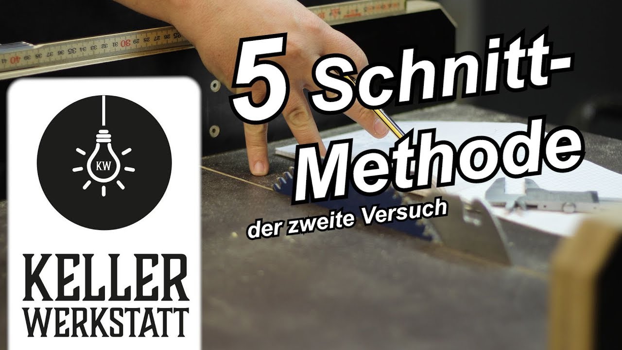 5 Schnitt Methode | in 5 Schnitten zum perfekten Schiebeschlitten|Kellerwerkstatt