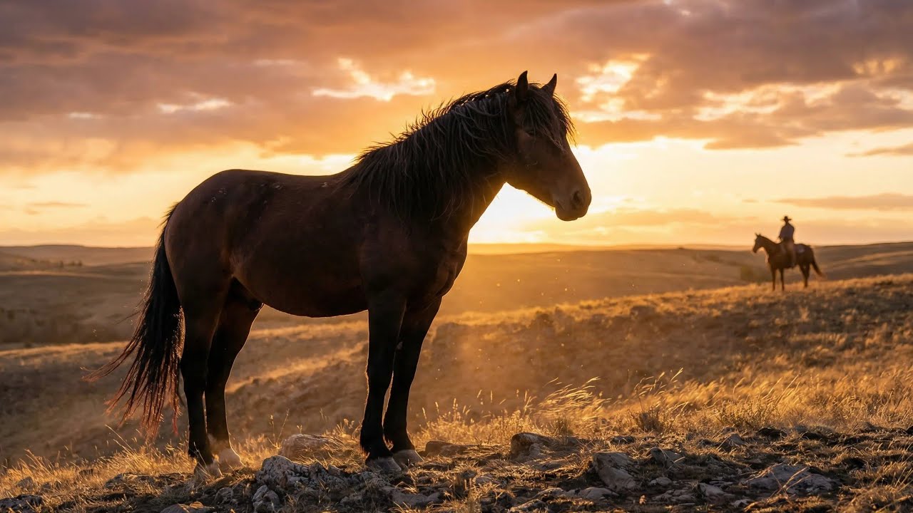 The Wild Stallion of Alberta Foothills | A True Encounter with Freedom