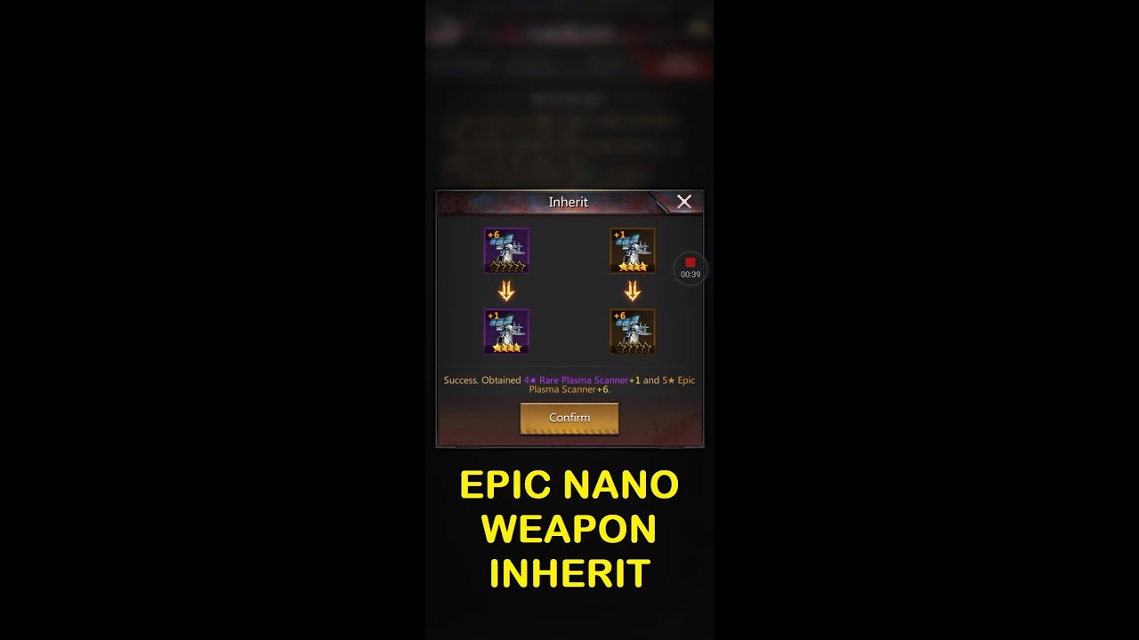 Nanoweapons: inherit example