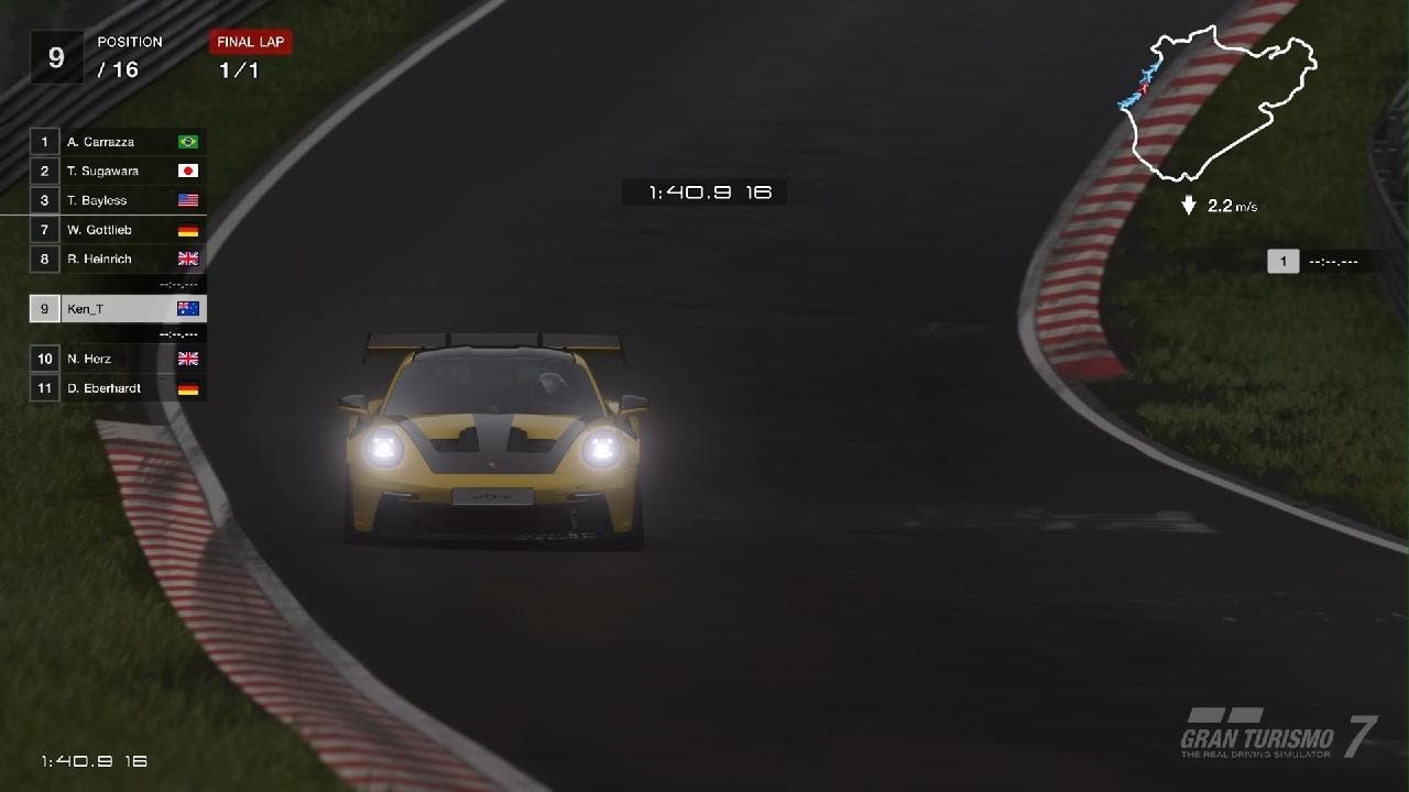 Gran Turismo 7 Porsche GT3 RS Porsche Cup Nurburgring 