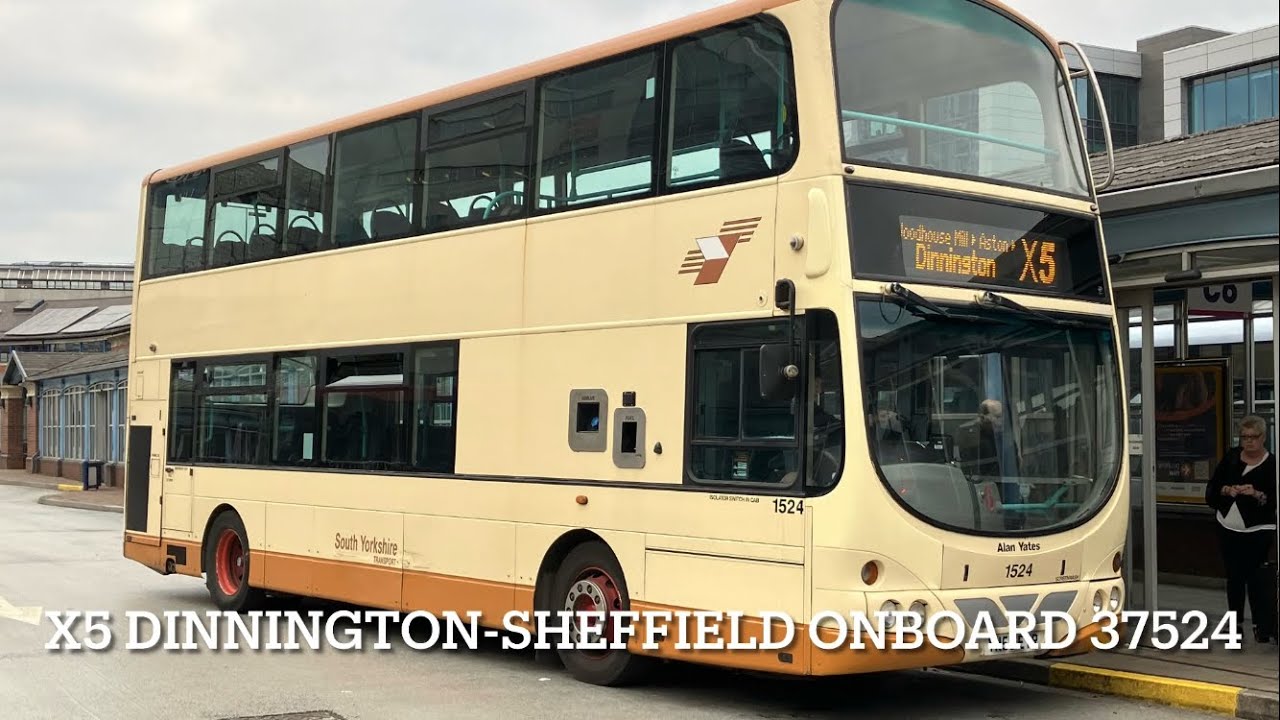 X5 Dinnington - Sheffield Onboard 37524