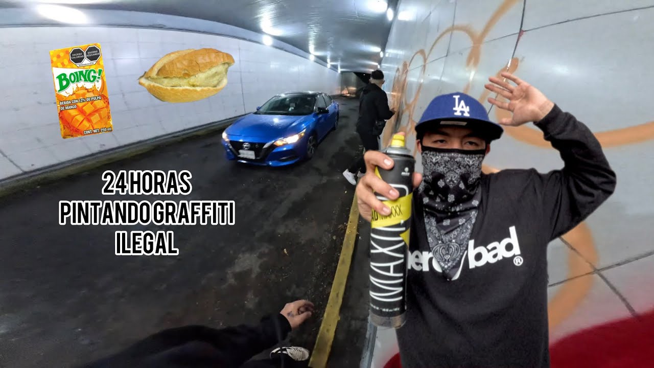 ME QUERIAN ATROPELLAR POR ANDAR PINTANDO GRAFFITI  ILEGAL 🚔