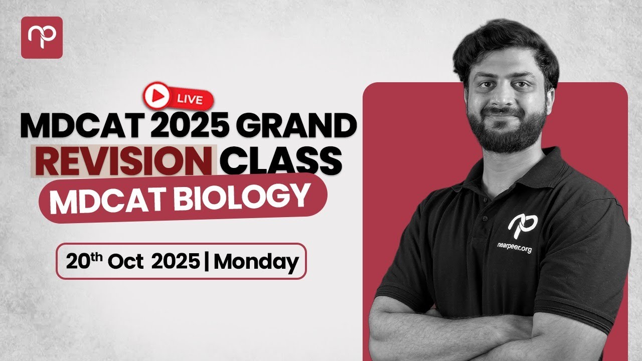 🔴 MDCAT 2025 Revision Class | MDCAT Biology | One-shot Lecture!
