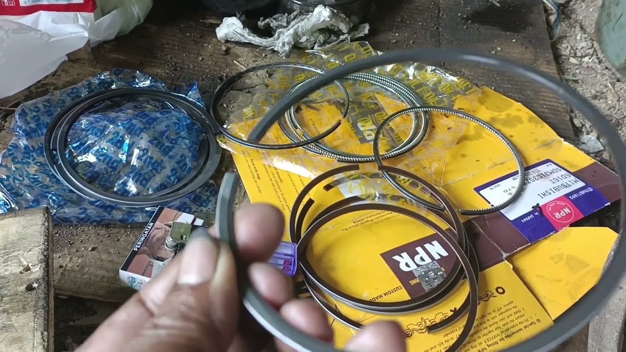 TOTORIAL PEMASANGAN URUTAN RING PISTON FUSO 6D16