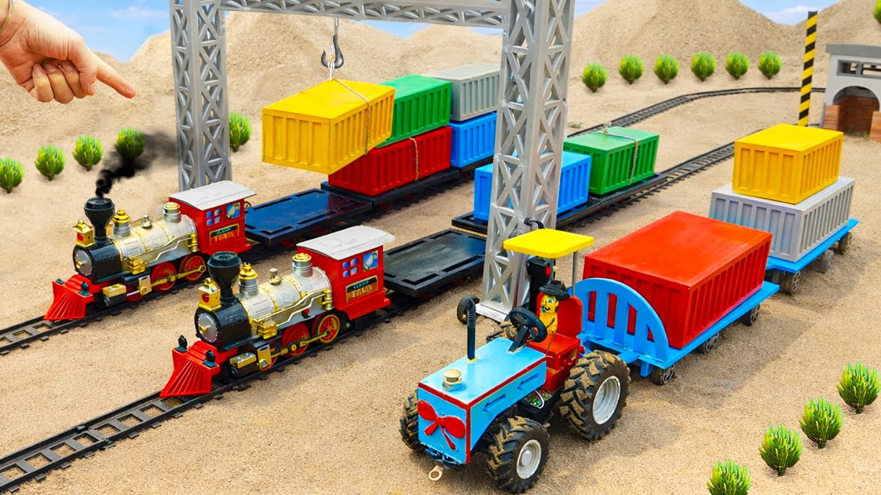 Top most Creative DIY Container Gantry Crane & MORE Mini DIY Constructions | HP Mini DIY Tractor