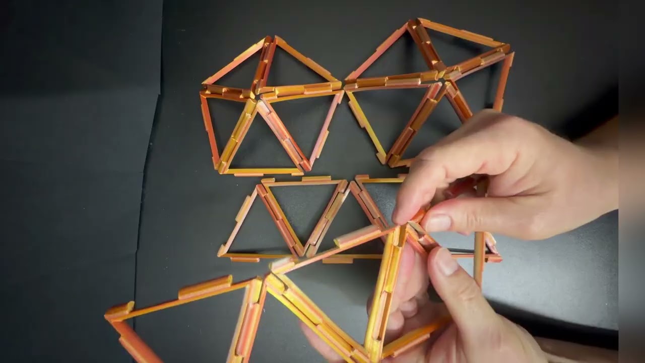 How to make the Icosahedron using the Hexa Zen Triangles by Natureofflowers 
