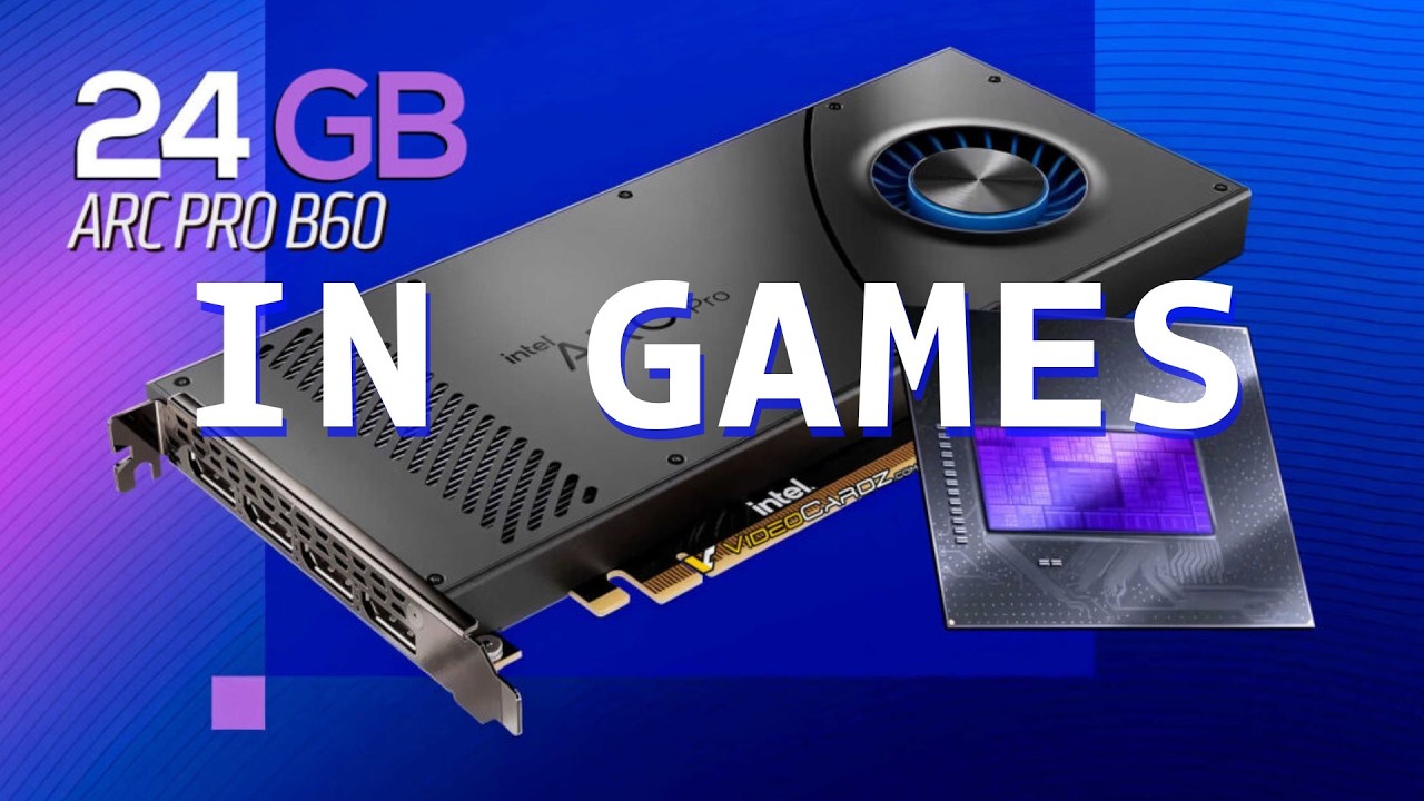Asrock Creator Intel ARC Pro B60 tested in Games the younger but bigger brother to the B580