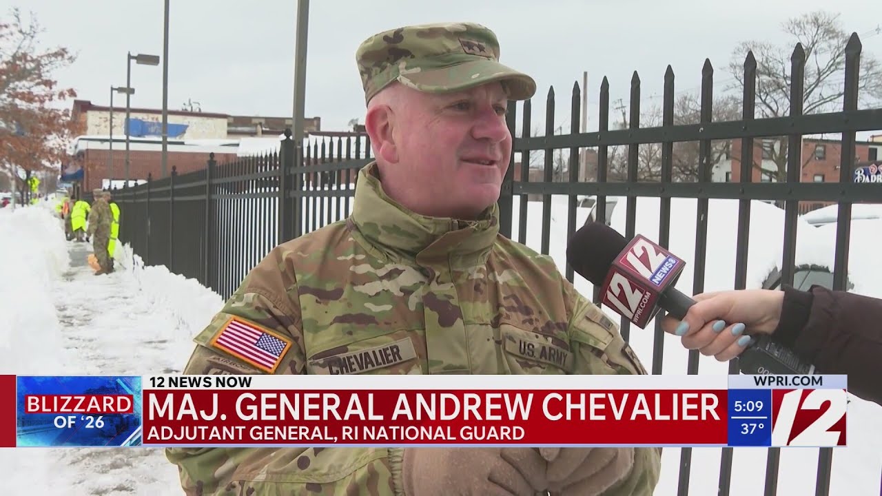 RI National Guard shovels snow in Providence