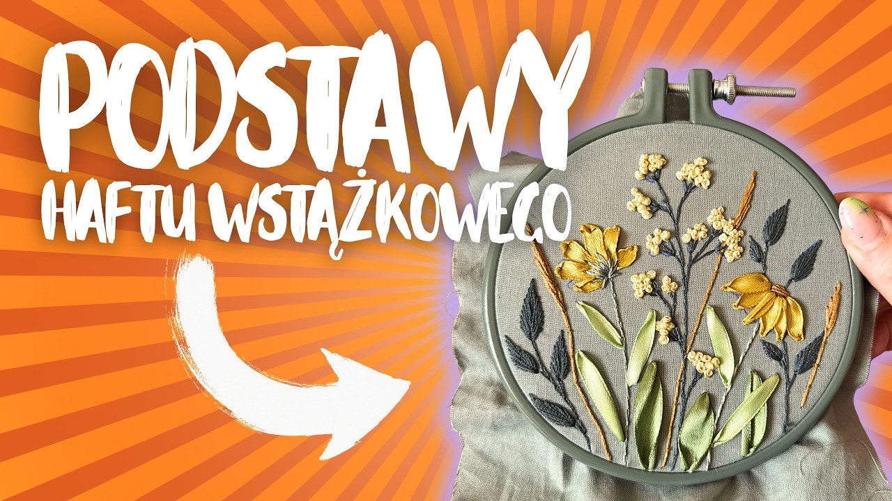 Haft wstążeczkowy dla początkujących 🌸 2 ściegi, kt&oacute;re od razu tworzą kwiaty i liście