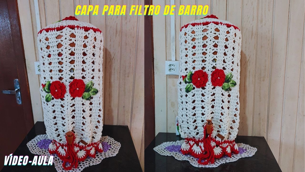 CAPA PARA FILTRO DE BARRO EM CROCHÊ