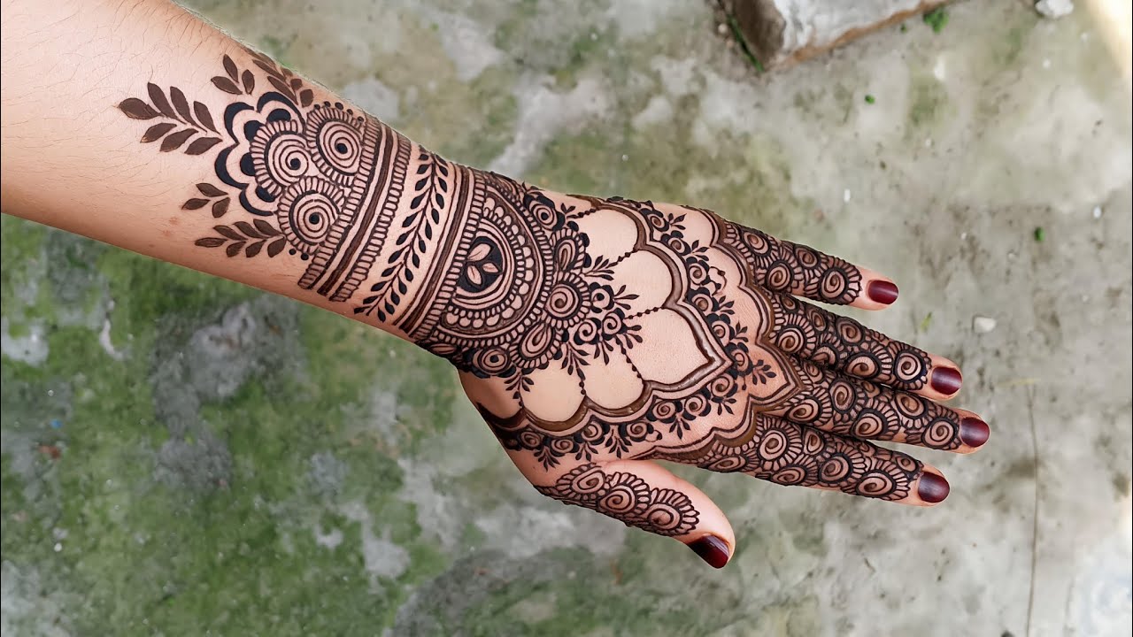 Latest Eid Mehndi Design 2026 | Beautiful Full Hand Arabic Henna Design Step by Step