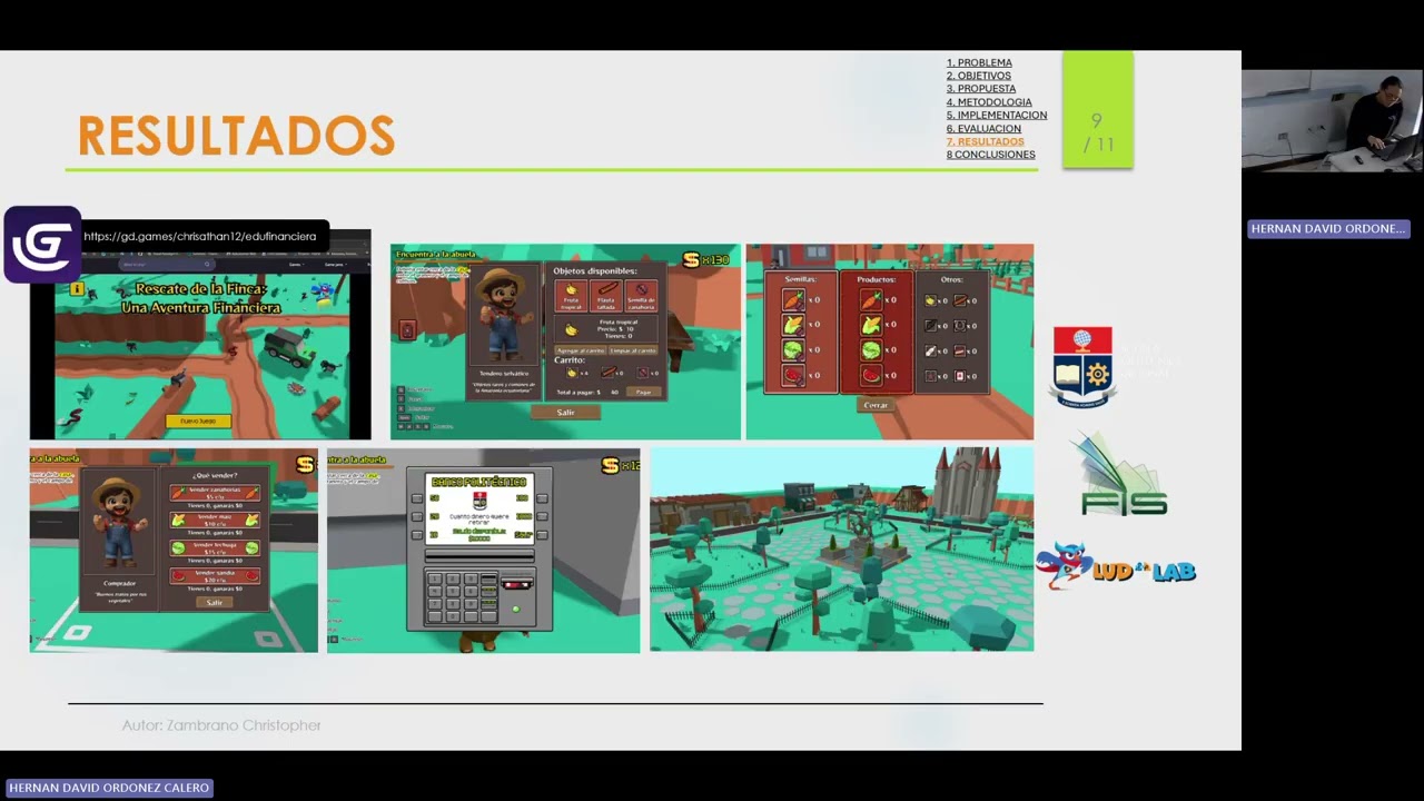Tema: Juego para la Educación Financiera: aprende a ahorrar, invertir y tomar mejores decisiones