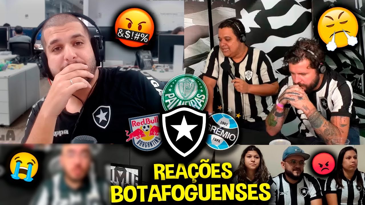 REAÇÕES dos BOTAFOGUENSES da SOBERBA até a TRISTEZA [REACT  BOTAFOGO BRASILEIRÃO 2023]
