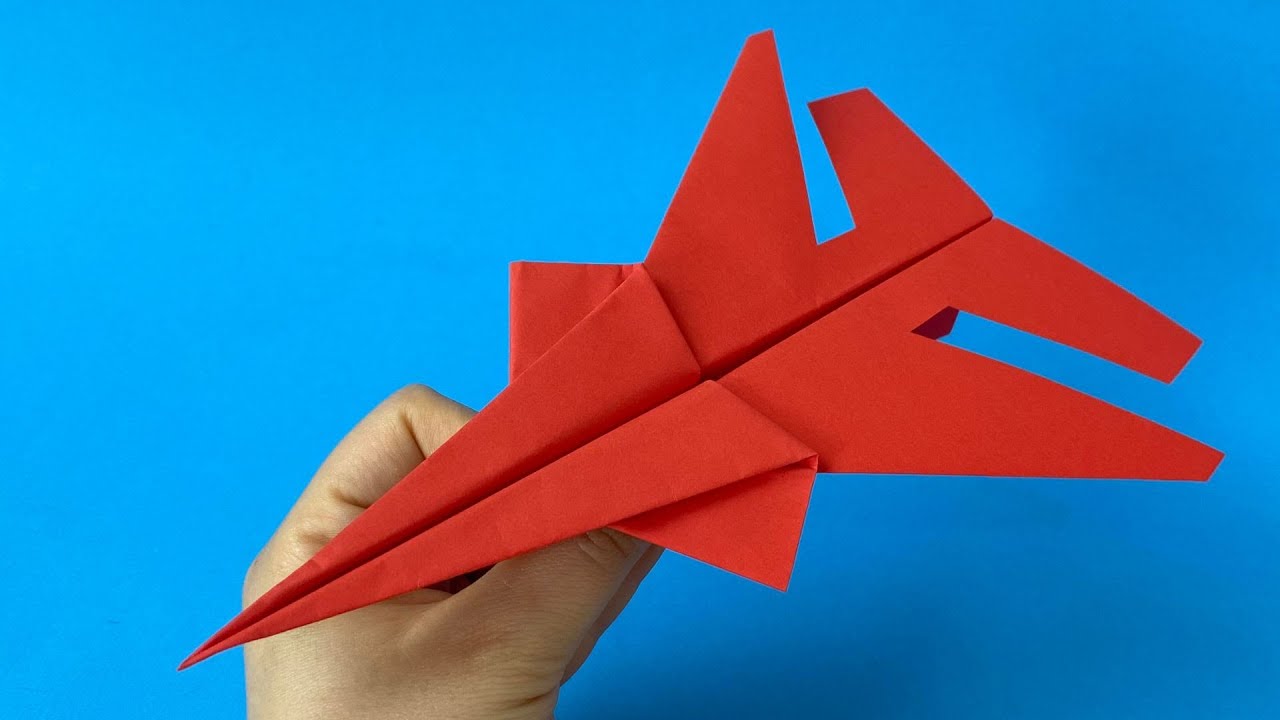 Papierflieger falten der weit fliegt Anleitung | DIY Paper Plane ✅