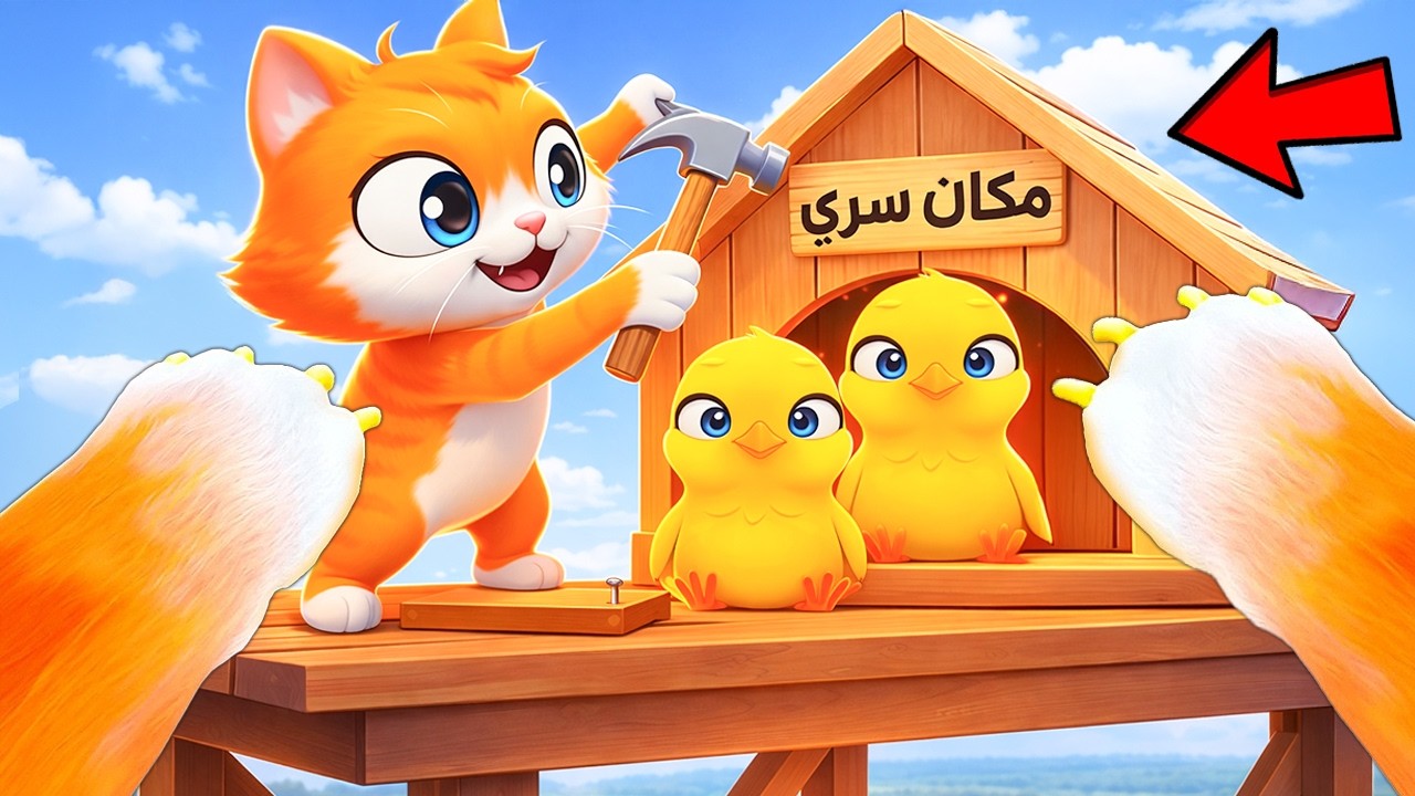 بنيت اخطر مكان سري في اعلى مكان بالعالم !؟😱 أصعب تحدي سويته !؟😤 I Am Cat VR