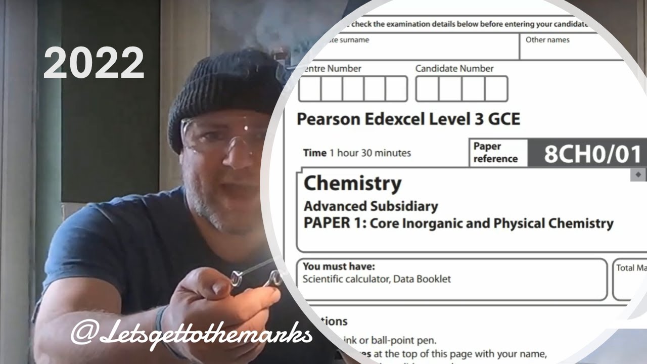 AS Chemistry 2022 Edexcel Paper 1 walk through