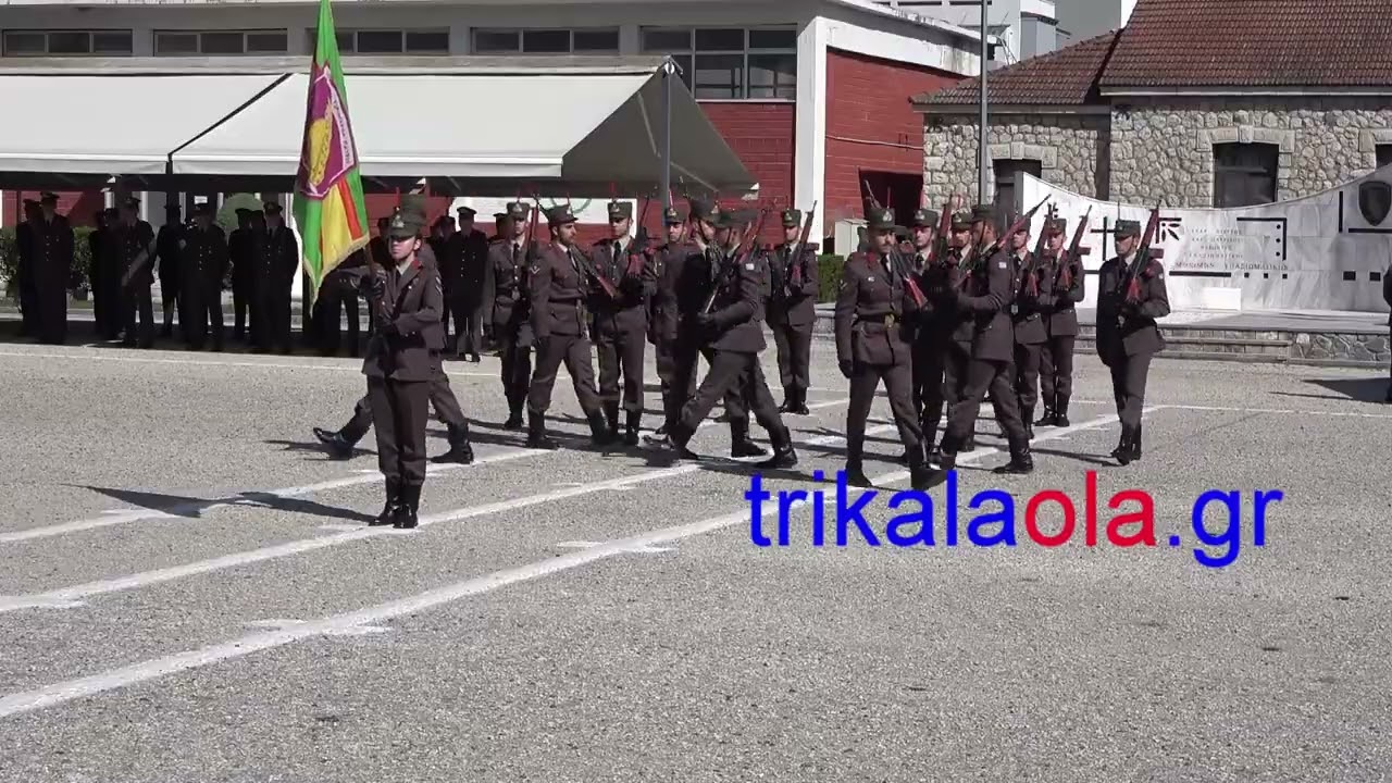 ΣΜΥ Τρίκαλα επιδείξεις ασκήσεις ακριβείας με όπλα τελετή Υιοθεσίας τάξεως 2025 μέρος 2ο 11-4-2025