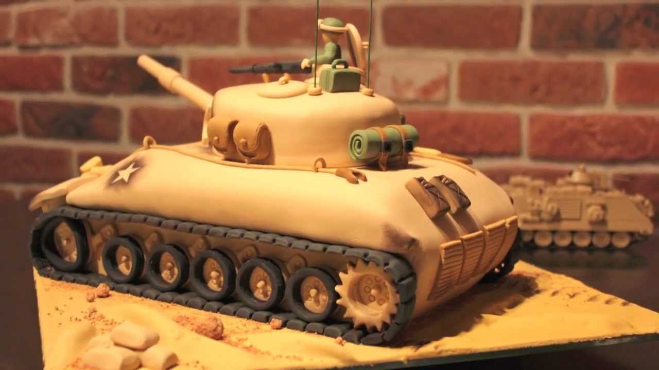Military Tank Cake