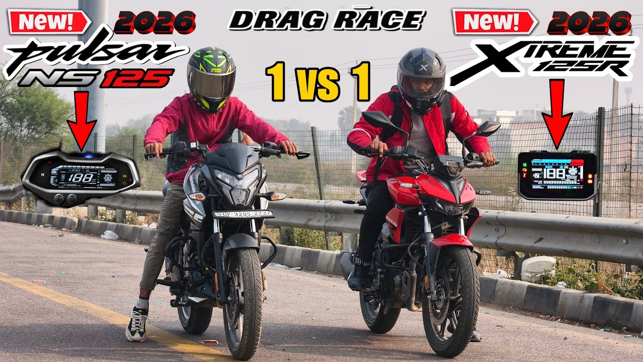 2026 Hero xtreme 125R vs 2026 Pulsar NS125. | Drag Race. Winner? ||Top speed battle ☠️||