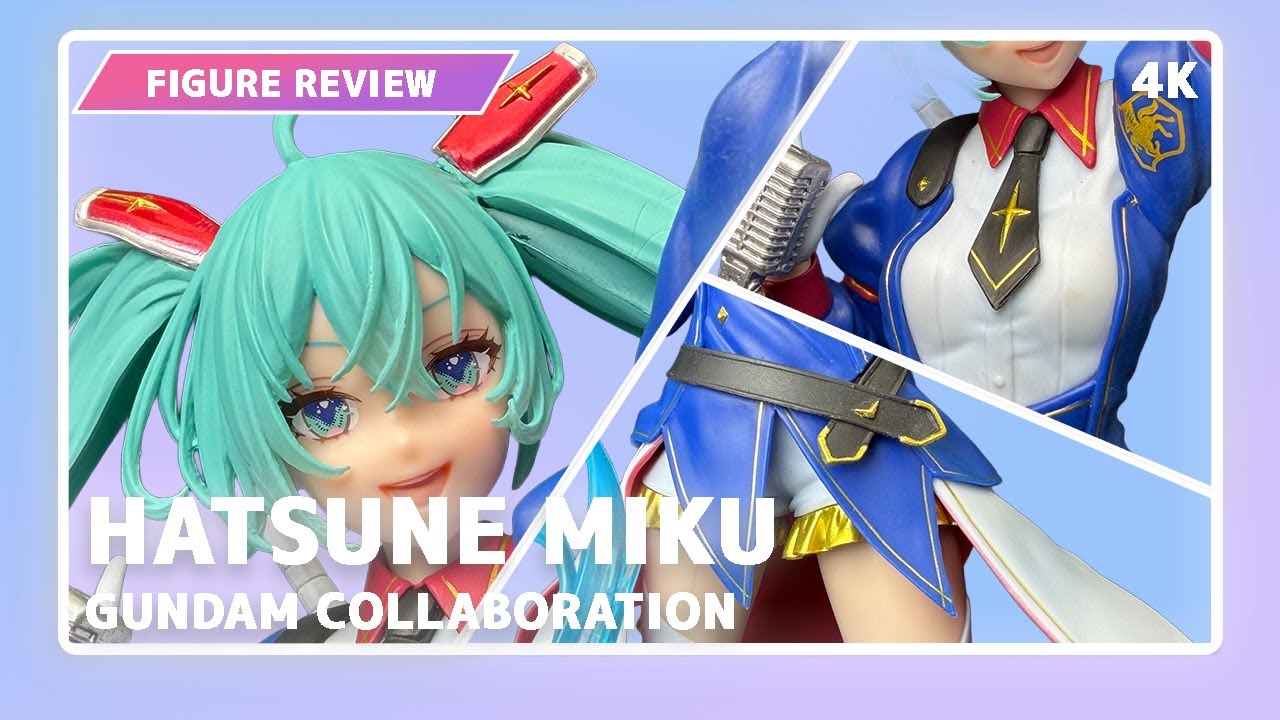 Hatsune Miku Figure Review &ndash; Gundam 45th Anniversary Collaboration | Vocaloid Prize Figure by Banp