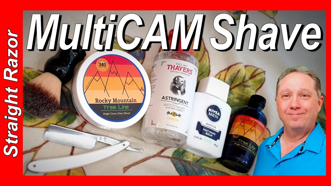 Your Friday MultiCAM Straight Razor Shave Of The Day using a Miyake 55 with Rocky Mountain Tree Line