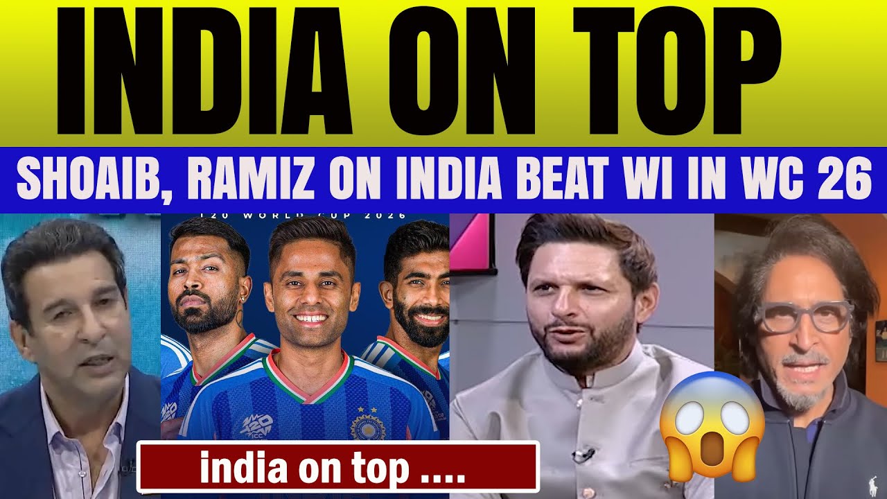 Shahid Afridi on India Win vs WI T20 WC 2026 | PAK Media, Shoaib Akhtar Crying on India Win Today