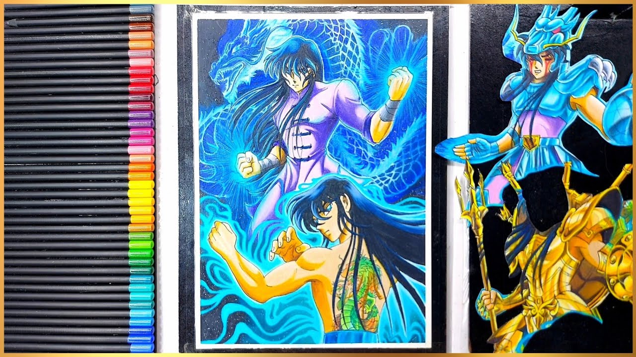 Drawing Dragon Shiryu - Saint Seiya - Cavaleiros do Zodíaco