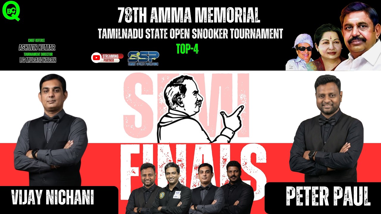 Peter Paul (SRSA) Vs Vijay Nichani (CDBSA) - T-2 SEMI FINALS